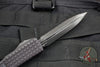 Microtech Ultratech Delta Double Edge Frag Shadow Full Serrated Black with Black DLC HW Nickel Boron Internals 122-3UT-DSH