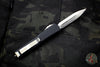 Microtech Ultratech Black Double Edge OTF Knife Satin Part Serrated Blade 122-5