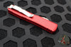 Microtech Ultratech OTF Knife- Double Edge- Red Handle- Satin Part Serrated Blade 122-5 RD