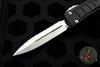 Microtech Ultratech II- Stepped Chassis- Black Double Edge OTF Knife Stonewash Full Serrated Blade 122II-12 S