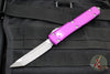 Microtech Ultratech OTF Knife- Tanto Edge- Violet Handle- Apocalyptic Blade 123-10 APVI