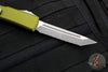Microtech Ultratech OTF Knife- Tanto Edge- OD Green Handle- Apocalyptic Full Serrated Blade 123-12 APOD