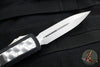 Microtech OTF Knife- Daytona- Double Edge- Black With Brute Inlay- Stonewash Finished Blade 126-10 BIS