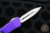 Microtech Troodon OTF knife- Double Edge- Purple Handle- Stonewash Blade 138-10 PU