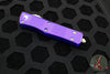 Microtech Troodon OTF knife- Double Edge- Purple Handle- Stonewash Blade 138-10 PU