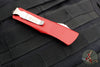 Microtech Troodon OTF Knife- Double Edge- Red Handle- Stonewash Blade 138-10 RD