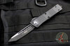 Microtech Troodon Tactical Tanto Edge OTF knife Black with Black Plain Edge Blade 140-1 T