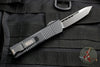 Microtech Troodon Tactical Tanto Edge OTF knife Black with Black Plain Edge Blade 140-1 T