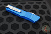 Microtech Blue Combat Troodon Double Edge OTF Stonewash Full Serrated Blade 142-12 BL