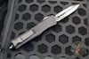 Microtech Combat Troodon OTF Knife- Delta -Shadow- Double Edge- Black Frag Handle-Black DLC Blade- HW Nickel Boron Internals 142-1CT-DSH