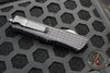 Microtech Combat Troodon OTF Knife- Delta -Shadow- Double Edge- Black Frag Handle-Black DLC Blade- HW Nickel Boron Internals 142-1CT-DSH