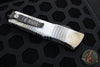 Microtech Combat Troodon OTF Knife- Sandtrooper- Double Edge- Battle White Handle- Battle White Blade 142-1 SAD