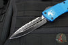 Microtech Blue Combat Troodon Double Edge Full Serrated Black Blade 142-3 BL