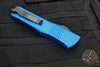 Microtech Blue Combat Troodon Double Edge Full Serrated Black Blade 142-3 BL