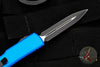 Microtech UTX-70 OTF Knife-  Double Edge- Blue Handle- Black Blade 147-1 BL