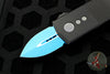 Microtech Jedi Knight Exocet Money Clip Double Edge Out The Front (OTF) Knife Black With Blue Blade 157-1 JK