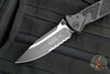 Microtech Socom Elite- Manual Folder- Tactical- Single Edge- Black Handle- Black Part Serrated Blade 160-2 T