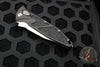 Microtech Socom Elite Auto (OTS)- Single Edge- Black Handle- Stonewash Part Serrated Blade 160A-11