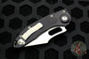 Microtech Stitch OTS Auto Knife- Black Handle- Stonewash Part Serrated Blade 169-11