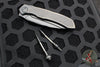 Microtech Anax- Black DLC Single Edge- DLC Finished Titanium Handle with Carbon Fiber Inlay- Part Serrated Blade- Dual Lanyard 190C-2 DLCTCFTI