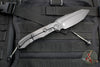 Microtech Anax- Black DLC Tanto Edge- DLC Finished Titanium Handle with Carbon Fiber Inlay- Plain Edge Blade- Dual Lanyard 191C-1 DLCTCFTI