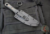 Microtech SBK Single Edge Signature Series Fixed Blade- Borka Collaboration- Carbon Fiber Handle Scales With Black DLC Blade 200-1 DLCCFS