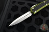Microtech Makora- Double Edge- OD Green With Stonewash Plain Edge 206-10 ODS