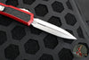 Microtech Makora- Double Edge- Red With Stonewash Plain Edge 206-10 RDS