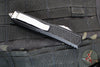 Microtech Makora- Double Edge- Black With Stonewash Part Serrated Edge 206-11 S
