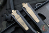 Microtech Combat Troodon OTF Knife Set- Hellhound And Warhound Edge- Molon Labe SET- Black SMOOTH Body Handle- Bronzed Apocalyptic Blade 219-13 SETMLS