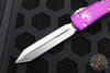 Microtech Ultratech OTF Knife- Spartan Edge- Violet Handle- Stonewash Plain Edge 223-10 VI