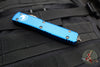 Microtech Ultratech OTF Knife- Spartan Edge- Blue Handle- Bronzed Apocalyptic Blade 223-13 APBL