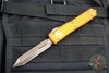 Microtech Ultratech OTF Knife- Spartan Edge- Orange Handle- Bronzed Apocalyptic Blade 223-13 APOR