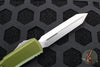 Microtech Ultratech OTF Knife- Spartan Edge- OD Green Handle- Satin Plain Edge 223-4 OD