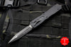 Microtech Dirac Delta OTF Knife- Double Edge- Tactical- Black Handle- Black Plain edge Blade- Black HW 227-1 T