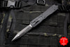 Microtech Dirac Delta OTF Knife- Double Edge- Tactical- Black Handle- Black Plain edge Blade- Black HW 227-1 T