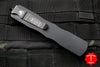 Microtech Dirac Delta OTF Knife- Double Edge- Tactical- Black Handle- Black Plain edge Blade- Black HW 227-1 T