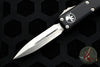 Microtech UTX-85 OTF Knife- Double Edge- Black Handle- Satin Blade 232-4
