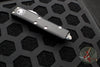 Microtech UTX-85 OTF Knife- Double Edge- Black Handle- Satin Blade 232-4