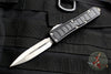 Microtech UTX-85 II Stepped Black Double Edge OTF Knife Stonewashed Blade 232II-10 S
