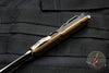 Microtech UTX-85 OTF Knife- Tanto Edge- Tan G-10 Top- Apocalyptic Full Serrated Blade 233-12 APGTTAS