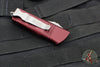 Microtech Mini Troodon OTF Knife- Double Edge- Merlot Red Handle- Apocalyptic Blade 238-10 APMR