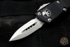 Microtech Mini Troodon OTF Knife- Double Edge- Black Handle- Stonewash Blade 238-10