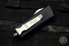 Microtech Mini Troodon OTF Knife- Double Edge- Black Handle- Stonewash Blade 238-10