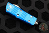Microtech Mini Troodon OTF-Double Edge- Blue With Stonewash Blade 238-10 BL