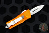 Microtech Mini Troodon OTF-Double Edge- Orange With Stonewash Blade 238-10 OR