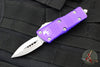 Microtech Mini Troodon OTF-Double Edge- Purple With Stonewash Blade 238-10 PU