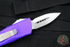 Microtech Mini Troodon OTF-Double Edge- Purple With Stonewash Blade 238-10 PU