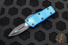 Microtech Mini Troodon OTF Knife- Double Edge- Blue With Black Blade 238-1 BL