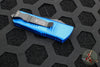 Microtech Mini Troodon OTF Knife- Double Edge- Blue With Black Blade 238-1 BL